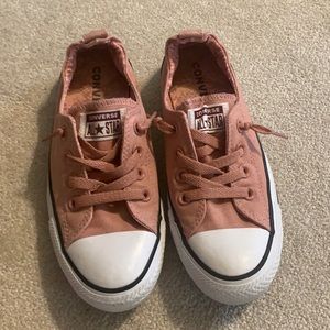 Light Pink Converse Slip On
